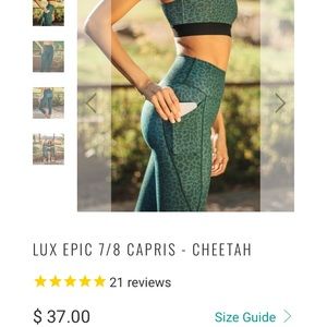 NWOT Senita Cheetah Lux leggings